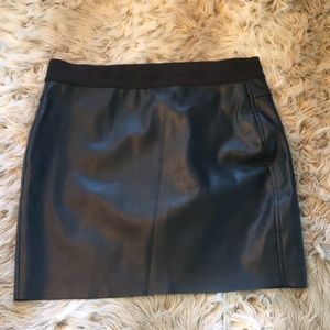 Calvin Klein Vegan Leather Mini Skirt